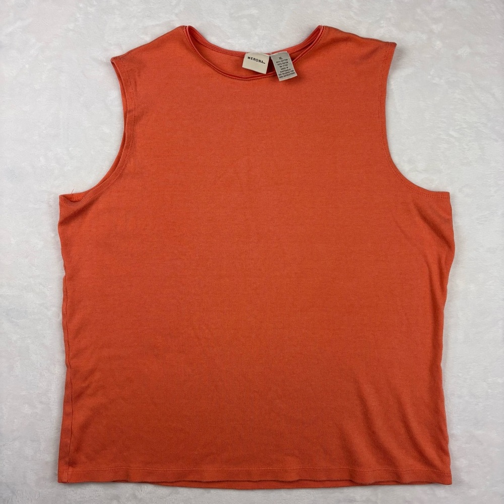 Orange Sleeveless Top